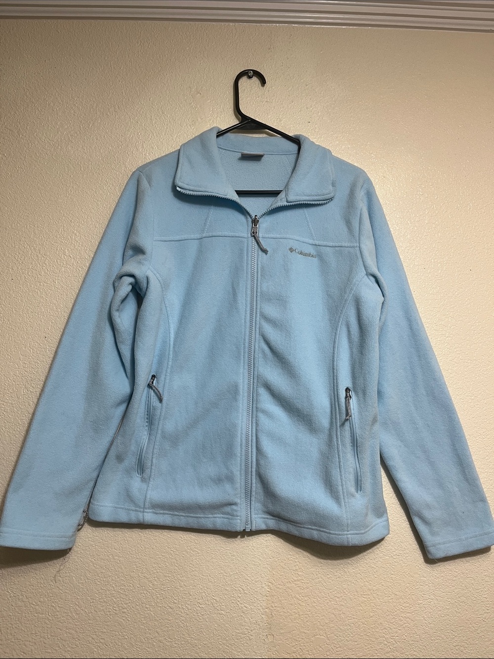 Columbia Women's Light Blue Full-Zip Fleece Jacket